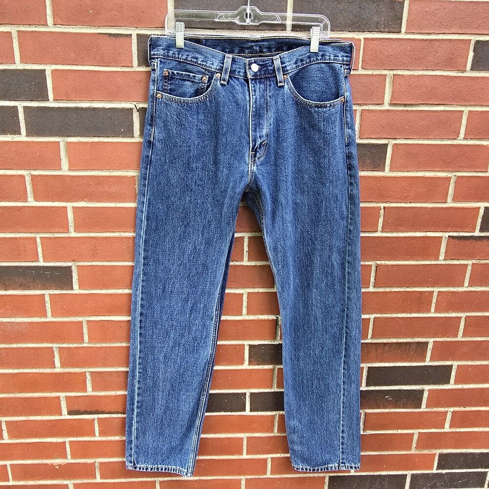Levi's 505 Regular Fit Blue Jeans, Size 34 x 34